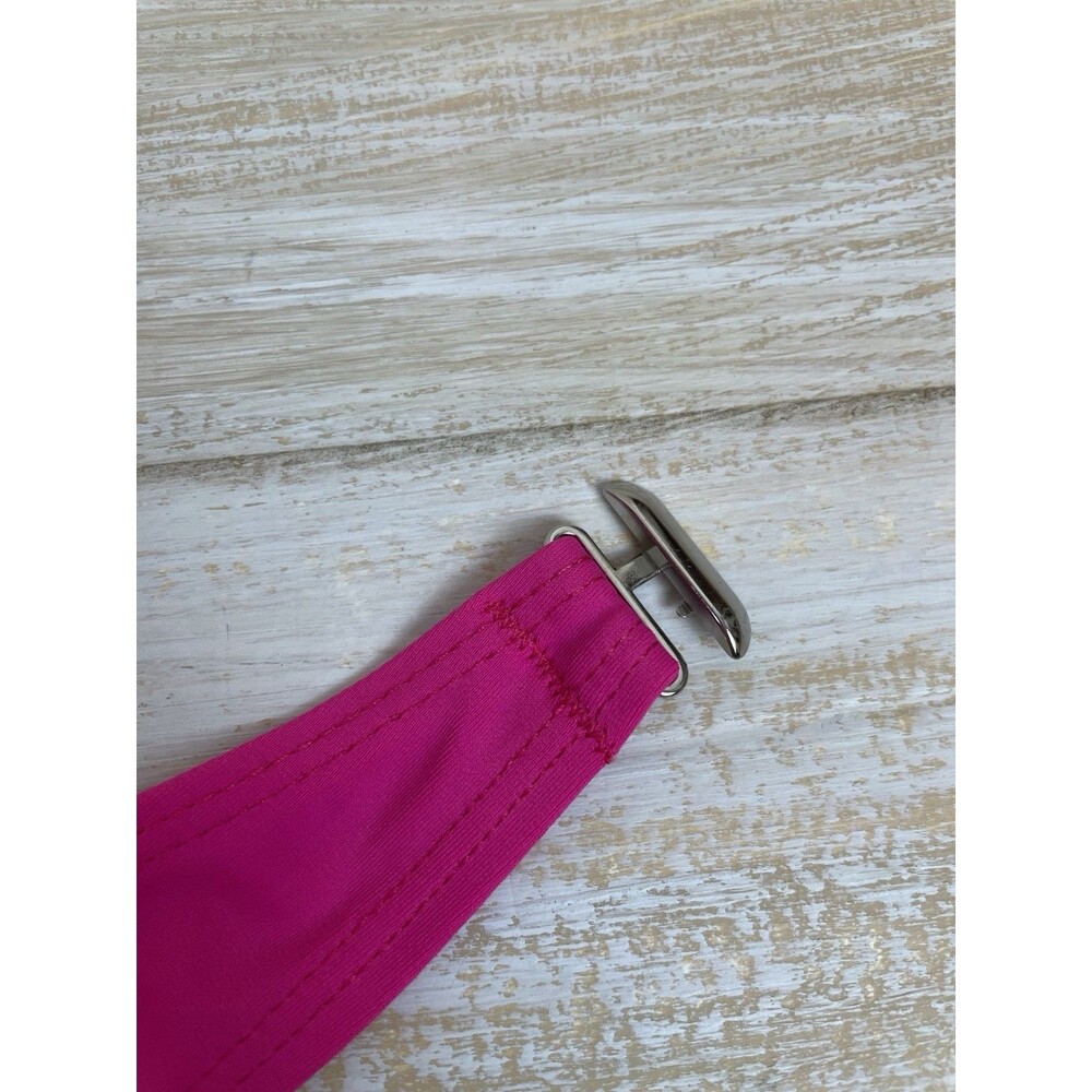 Bikini Swim Top Women Size L 12-14 Hot Pink Halter Straps - Picture 4 of 6